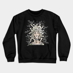 Medusa Gorgo of Gorgons Crewneck Sweatshirt